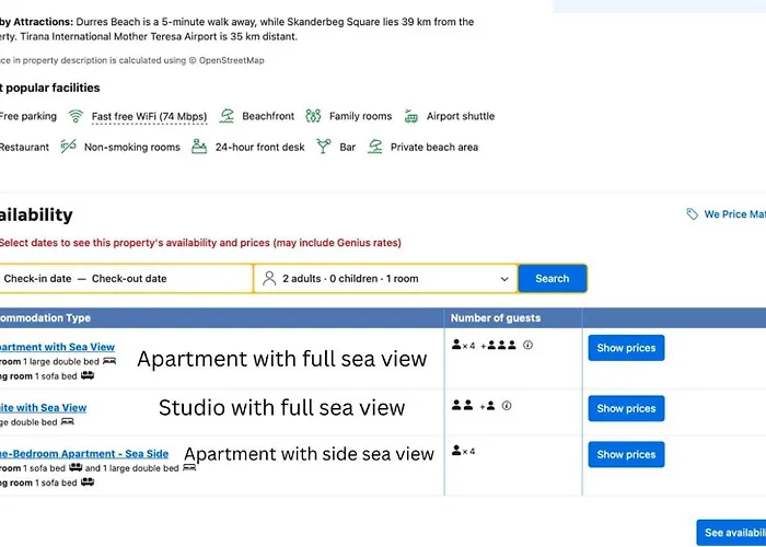 Lägenhetshotell Wave Beachfront 3*